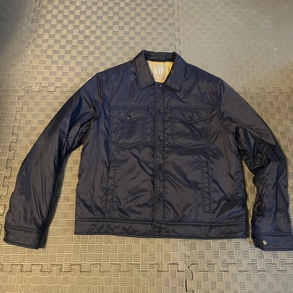 GAP Men's Navy Shirt Jacket: Recycled Nylon - Picture 1 of 4